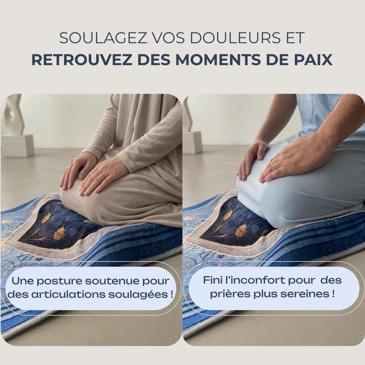 Tapis de prière ergonomique HIRA