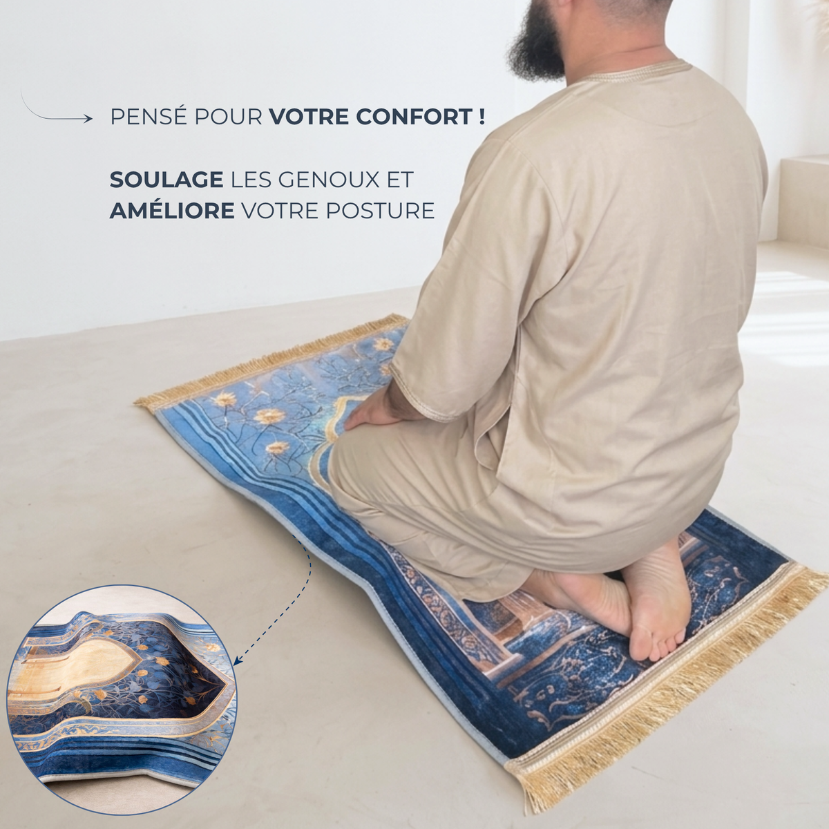 Tapis de prière ergonomique HIRA
