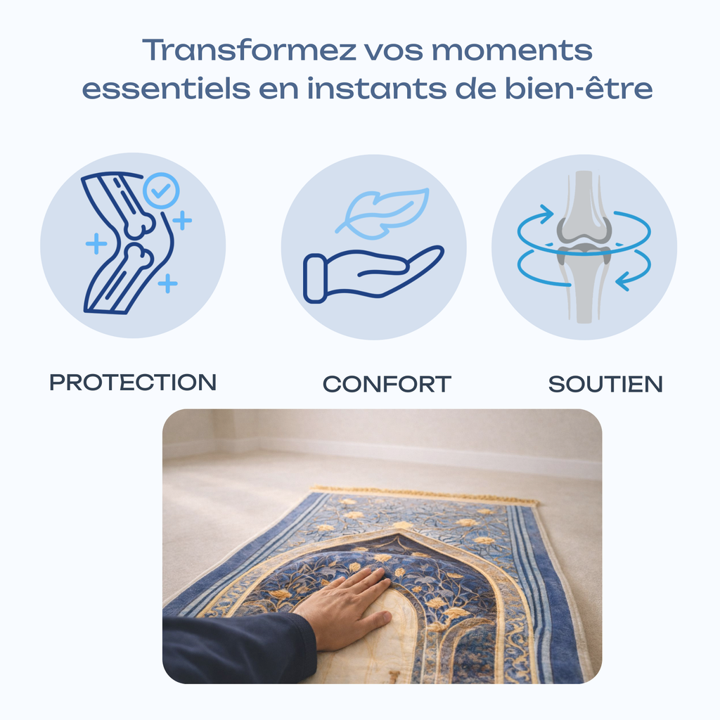 Tapis de prière ergonomique